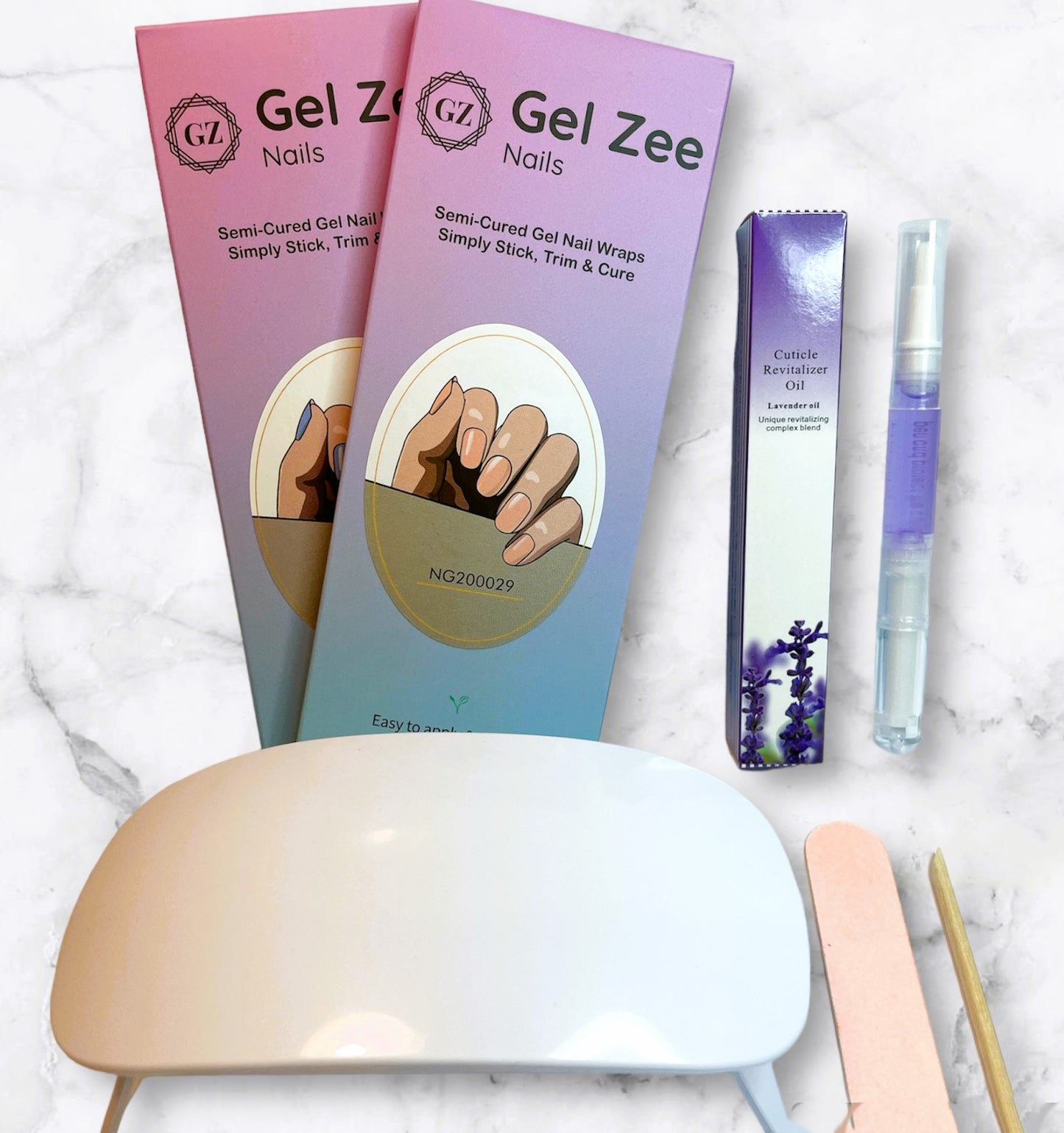 Starter Kit Option 1 (Please Select 2 Nail Wraps from the drop down menu below)