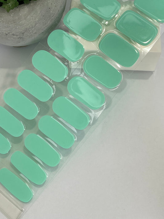 Turquoise DIY Semi Cured Gel Nail Sticker