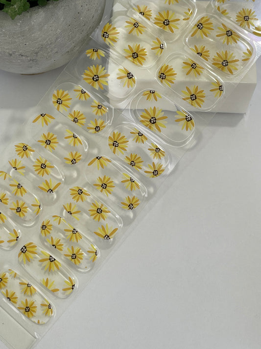 Sunflower Happiness  DIY Semi Cured Gel Nail Sticker