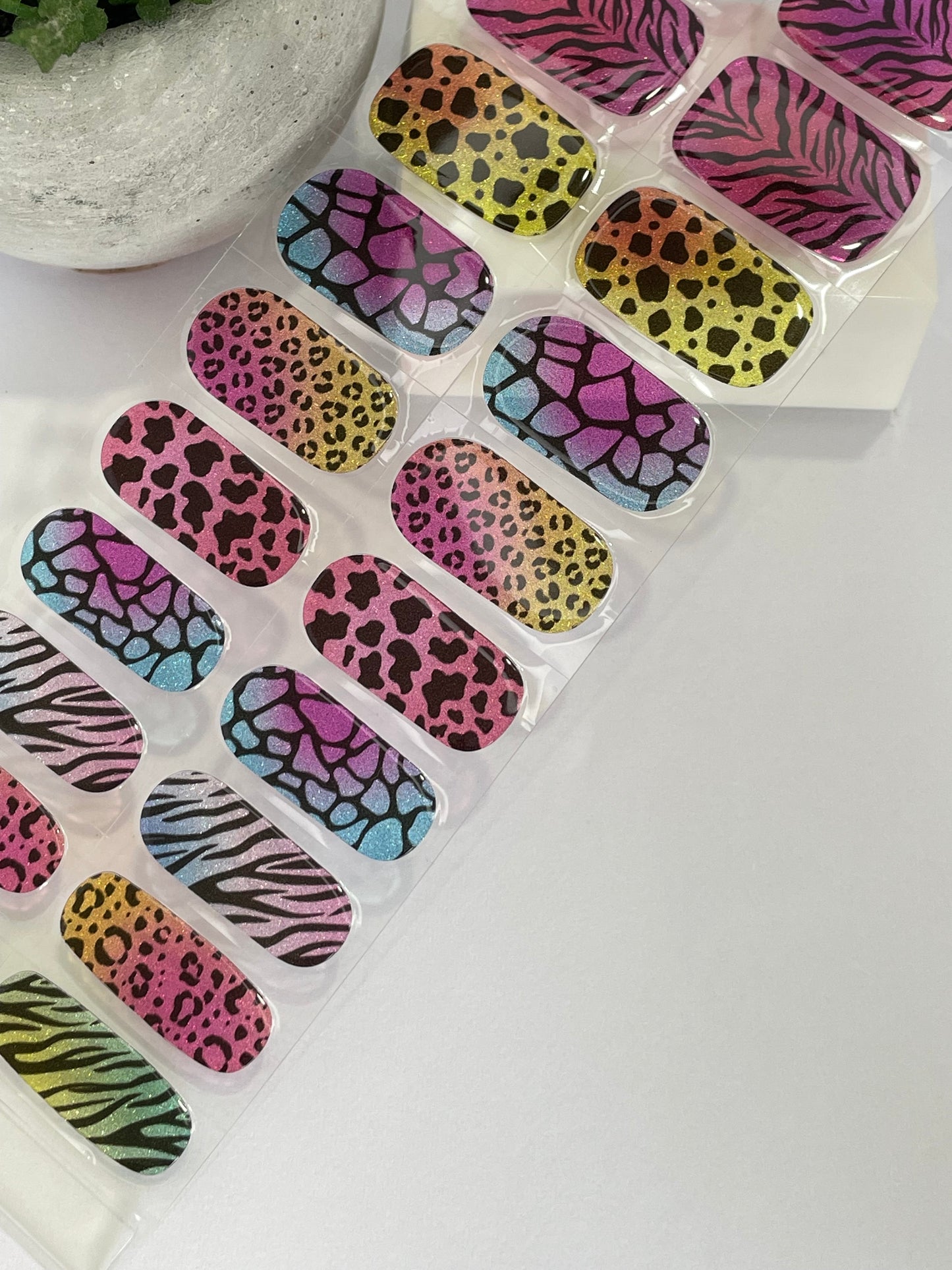 Safari DIY Semi Cured Gel Nail Sticker