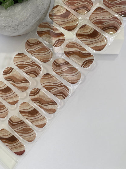 Sandstone DIY Semi Cured Gel Nail Sticker