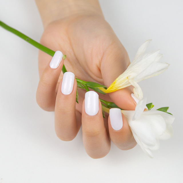 White Icing DIY Semi Cured Gel Nail Sticker